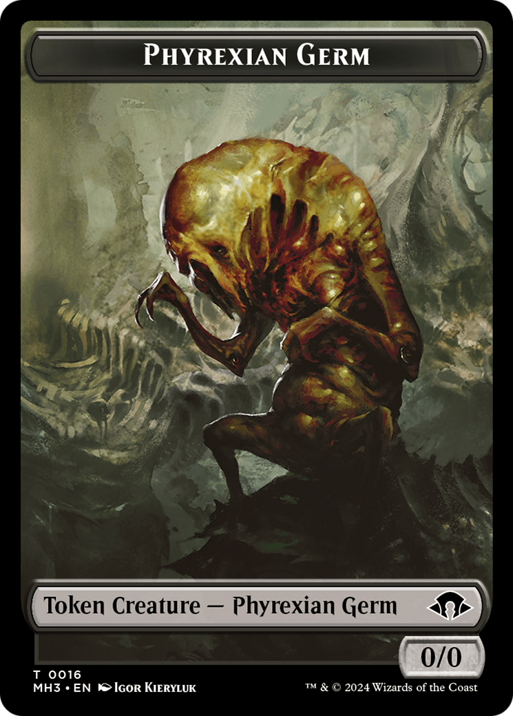 Phyrexian Germ // Treasure Double-Sided Token [Modern Horizons 3 Tokens] | Tacoma Games