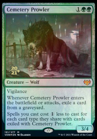 Cemetery Prowler [Innistrad: Crimson Vow Prerelease Promos] | Tacoma Games