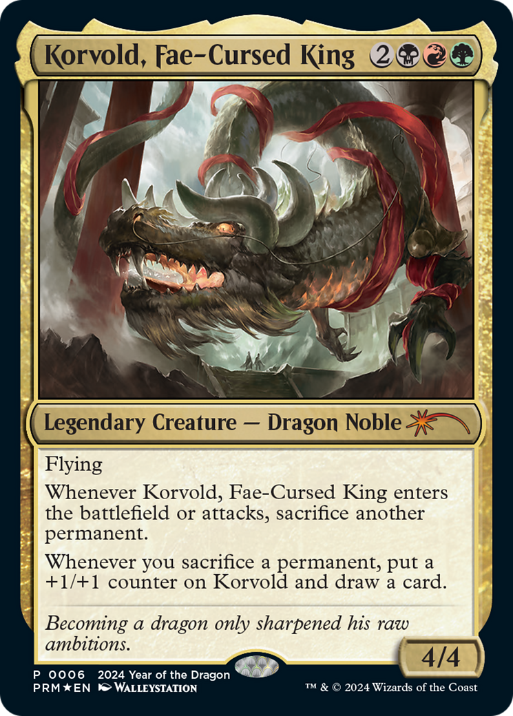 Korvold, Fae-Cursed King (Year of the Dragon 2024) [Standard Showdown Promos] | Tacoma Games