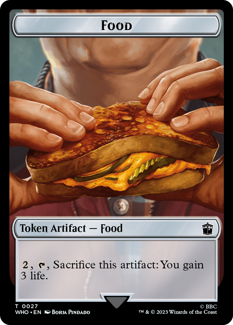 Alien Angel // Food (0027) Double-Sided Token [Doctor Who Tokens] | Tacoma Games