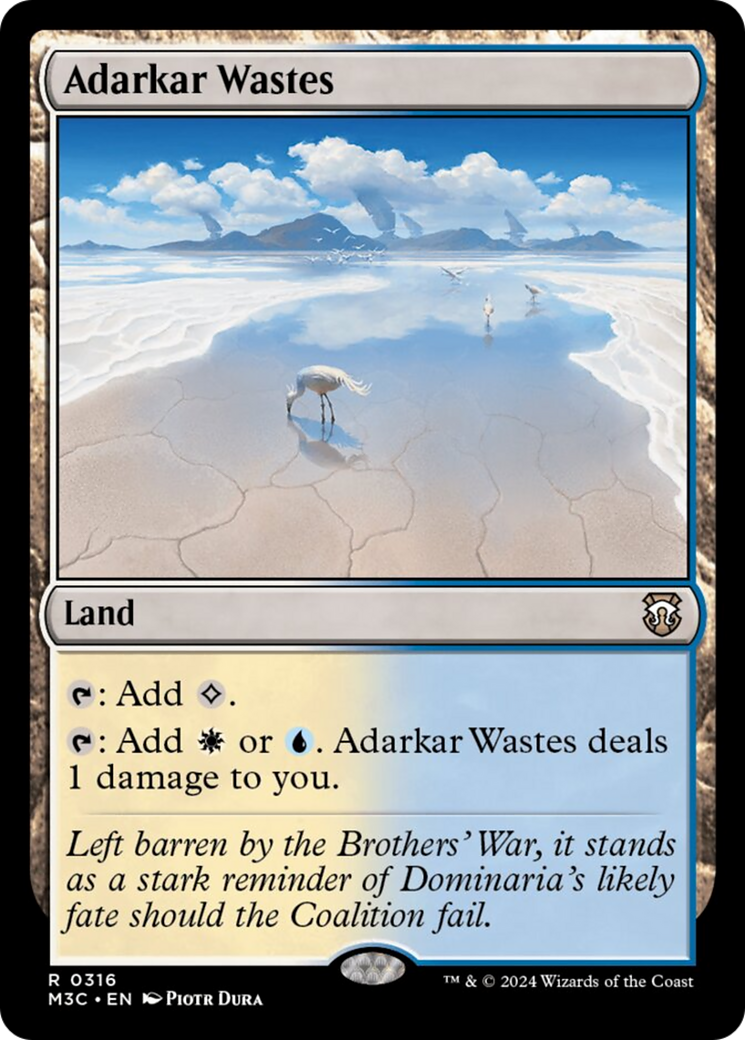 Adarkar Wastes (Ripple Foil) [Modern Horizons 3 Commander] | Tacoma Games