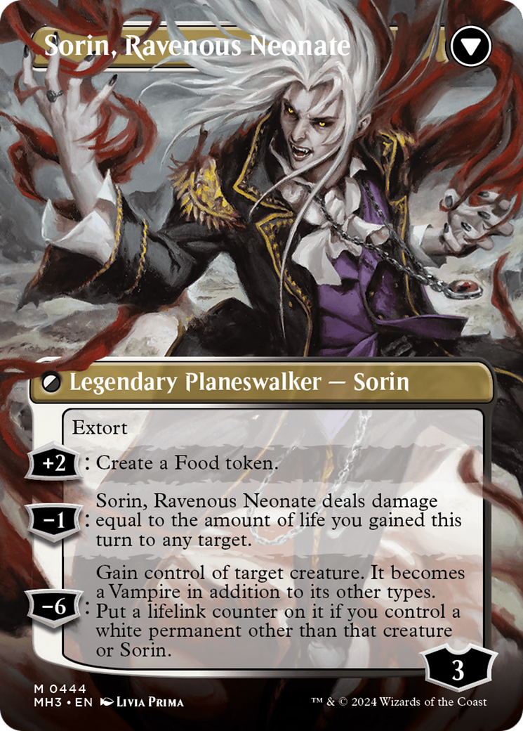 Sorin of House Markov // Sorin, Ravenous Neonate (Borderless) [Modern Horizons 3] | Tacoma Games