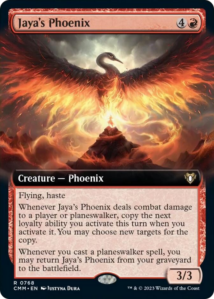 Jaya's Phoenix (Extended Art) [Commander Masters] | Tacoma Games