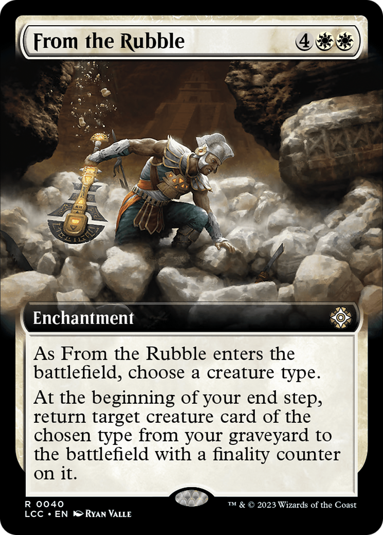 From the Rubble (Extended Art) [The Lost Caverns of Ixalan Commander] | Tacoma Games