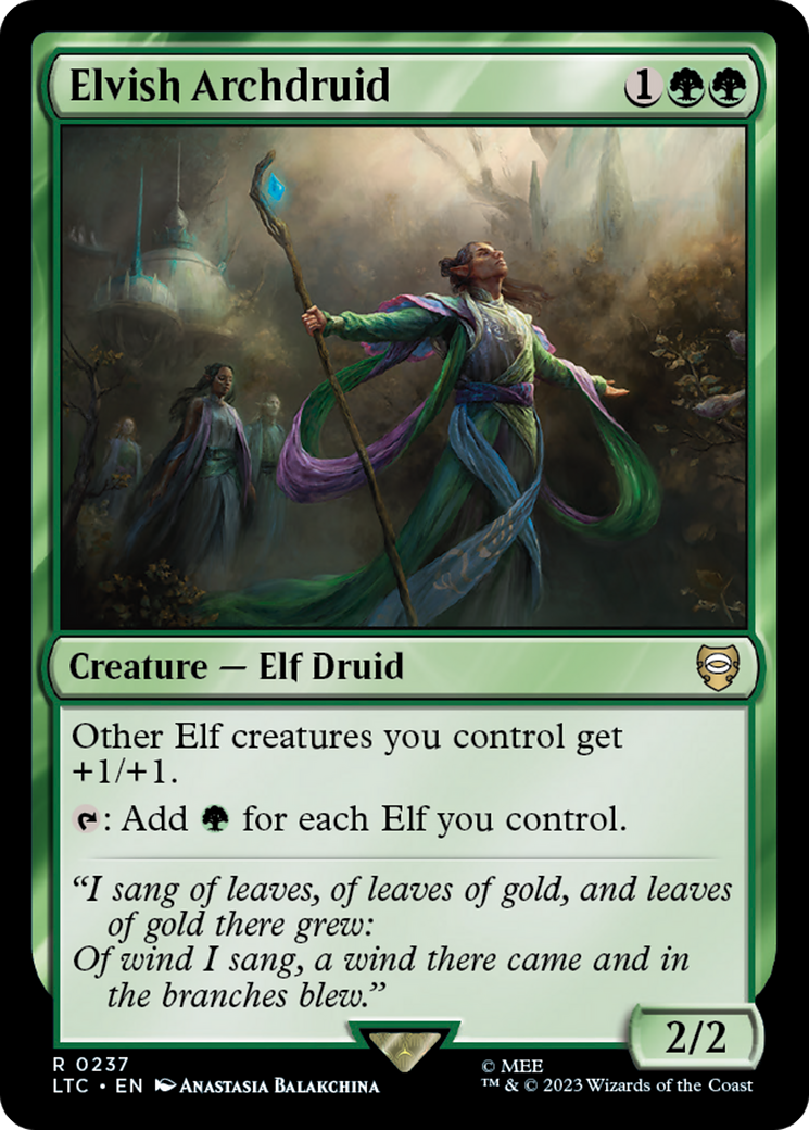 Elvish Archdruid [The Lord of the Rings: Tales of Middle-Earth Commander] | Tacoma Games