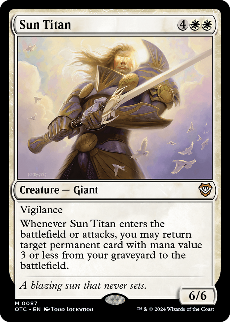 Sun Titan [Outlaws of Thunder Junction Commander] | Tacoma Games