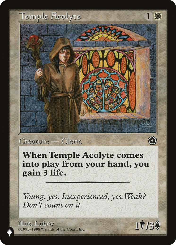 Temple Acolyte [The List Reprints] | Tacoma Games