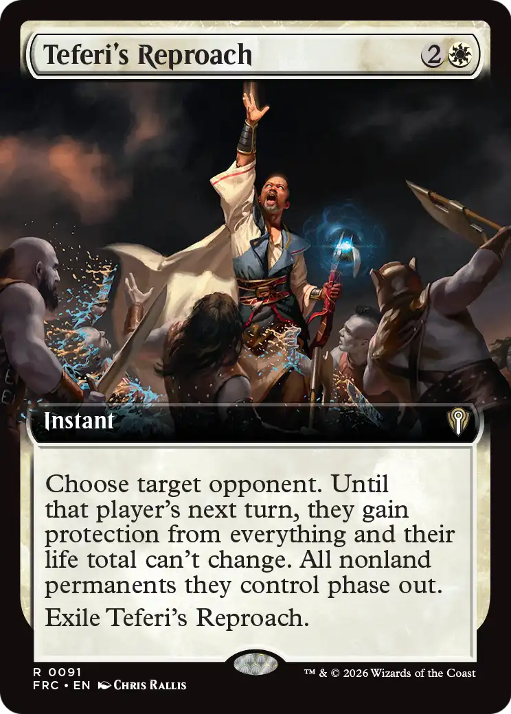 Teferi's Reproach (Extended Art) [Reality Fracture Commander] | Tacoma Games