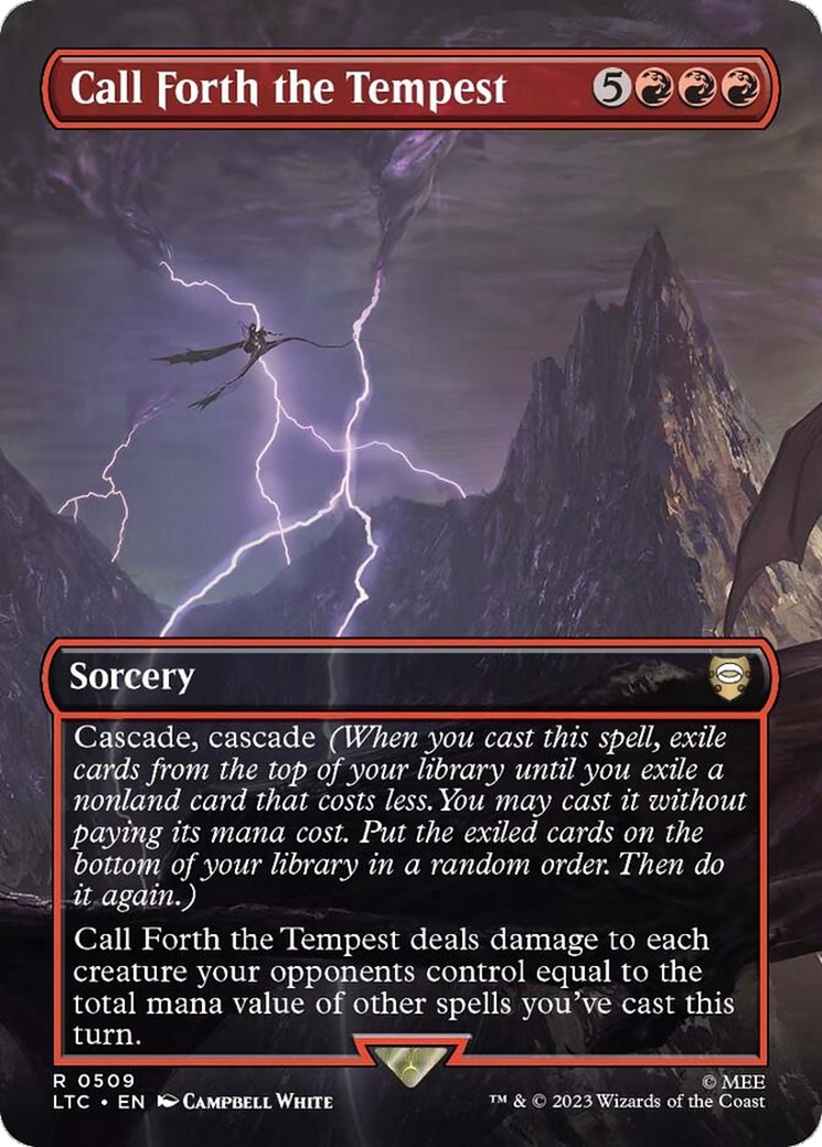 Call Forth the Tempest (Borderless) [The Lord of the Rings: Tales of Middle-Earth Commander] | Tacoma Games