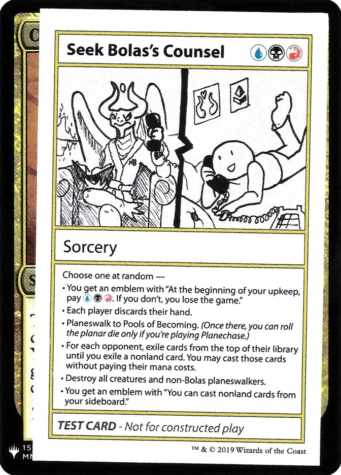 Seek Bolas's Counsel [Mystery Booster Playtest Cards] | Tacoma Games