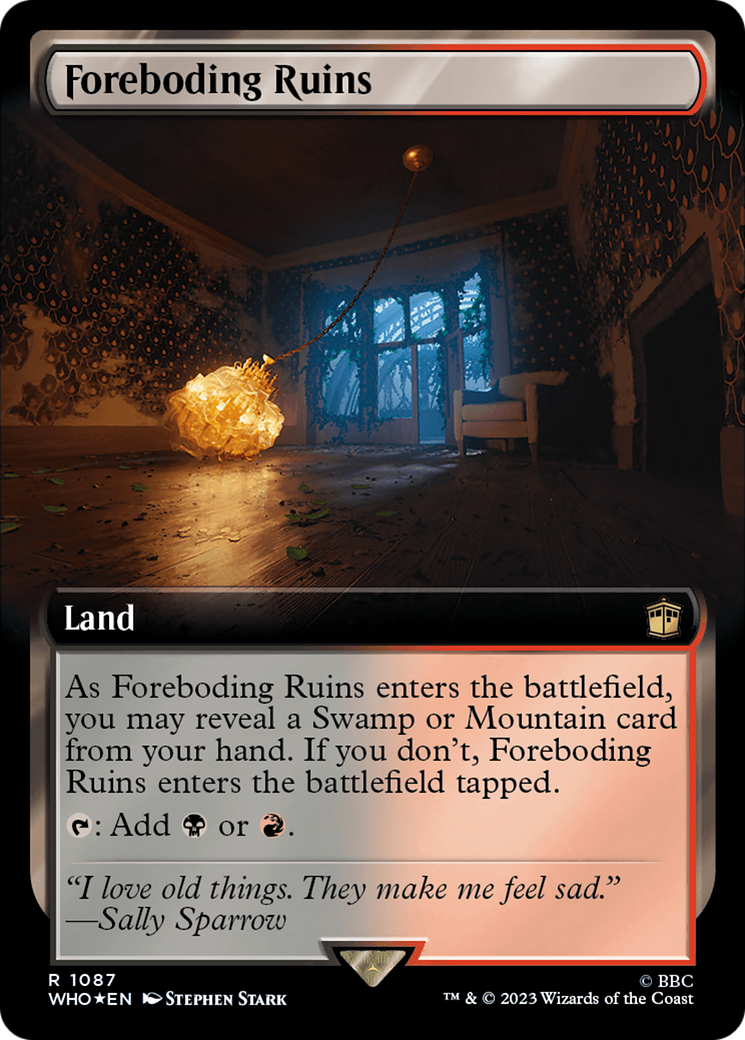 Foreboding Ruins (Extended Art) (Surge Foil) [Doctor Who] | Tacoma Games