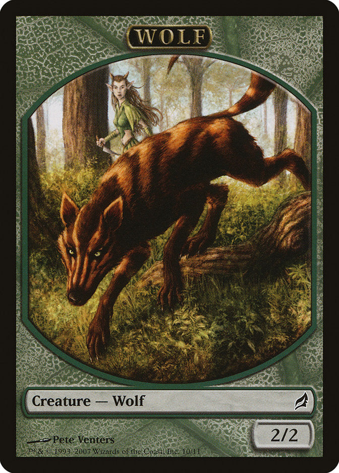 Wolf Token [Lorwyn Tokens] | Tacoma Games