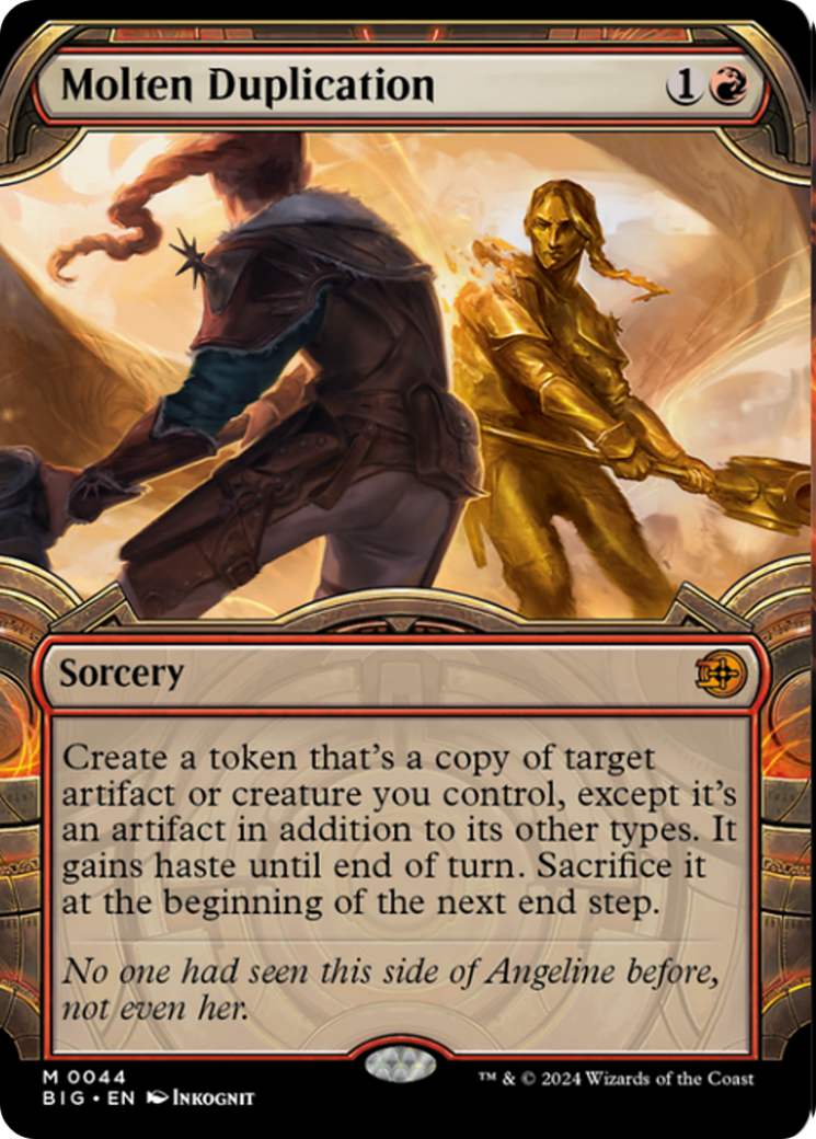 Molten Duplication (Showcase) [Outlaws of Thunder Junction: The Big Score] | Tacoma Games