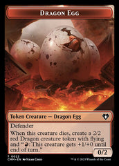 Treasure // Dragon Egg Double-Sided Token [Commander Masters Tokens] | Tacoma Games