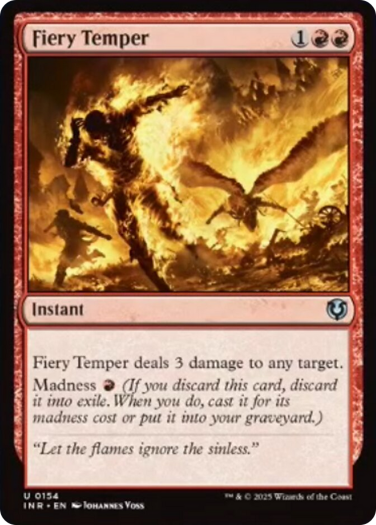 Fiery Temper [Innistrad Remastered] | Tacoma Games