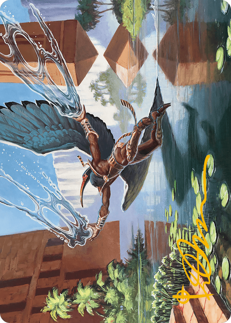 Nadu, Winged Wisdom Art Card (Gold-Stamped Signature) [Modern Horizons 3 Art Series] | Tacoma Games