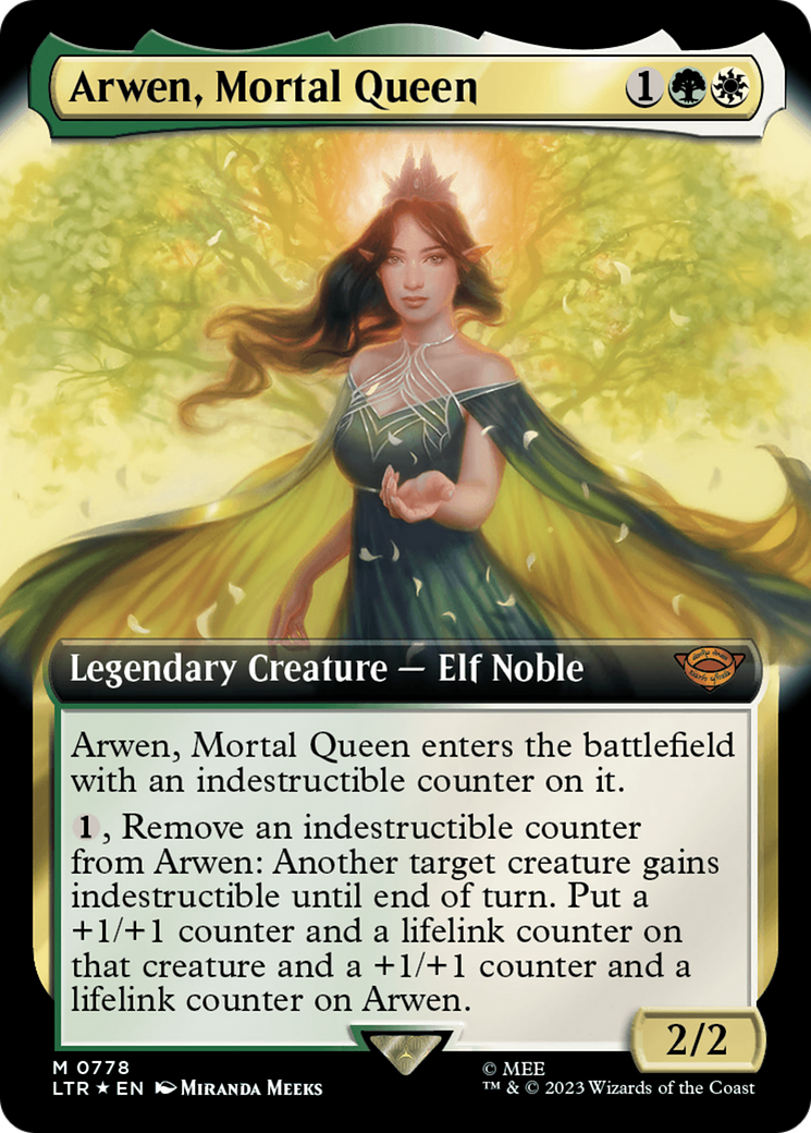 Arwen, Mortal Queen (Extended Art) (Surge Foil) [The Lord of the Rings: Tales of Middle-Earth] | Tacoma Games