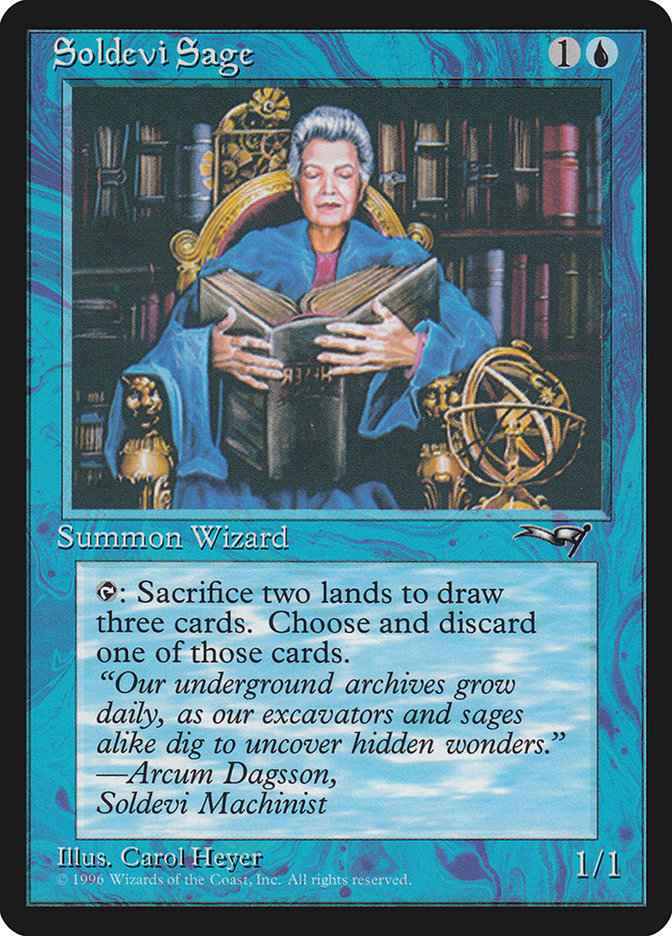 Soldevi Sage (Sitting) [Alliances] | Tacoma Games