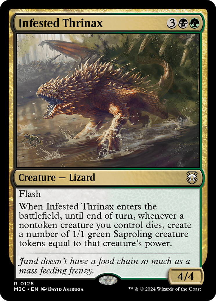 Infested Thrinax [Modern Horizons 3 Commander] | Tacoma Games