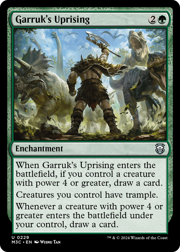Garruk's Uprising (Ripple Foil) [Modern Horizons 3 Commander] | Tacoma Games