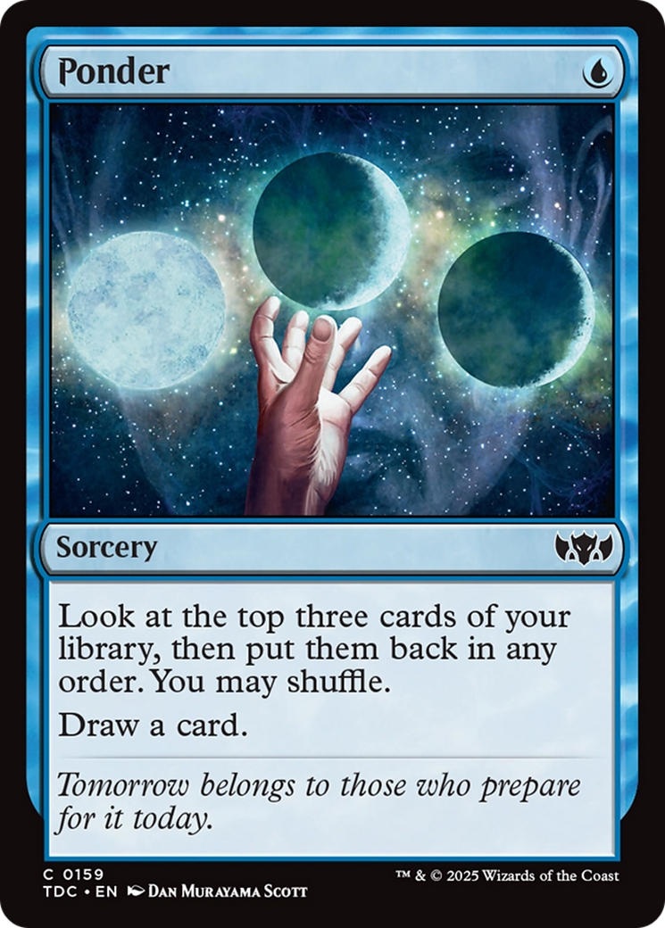 Ponder [Tarkir: Dragonstorm Commander] | Tacoma Games