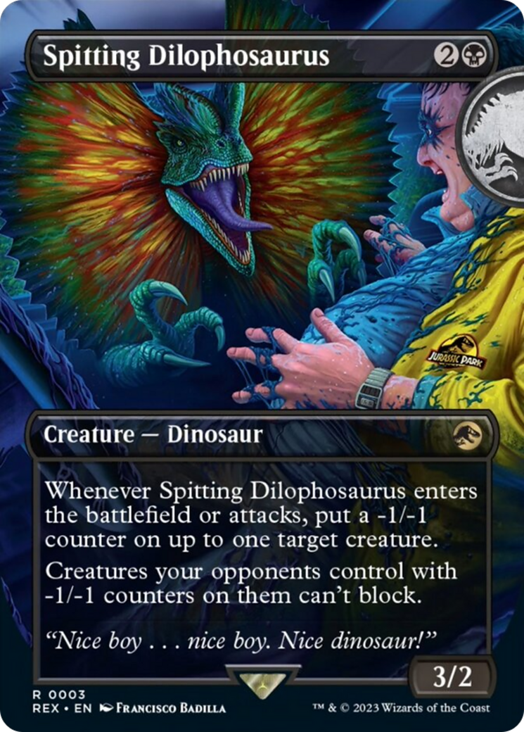 Spitting Dilophosaurus (Borderless) [Jurassic World Collection] | Tacoma Games