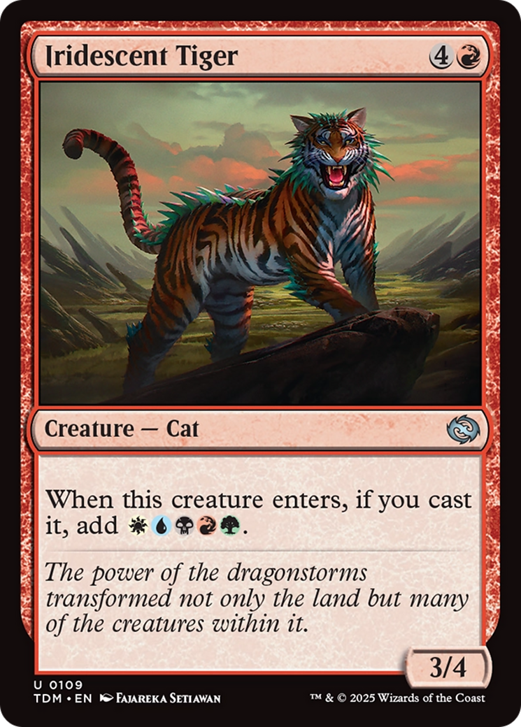Iridescent Tiger [Tarkir: Dragonstorm] | Tacoma Games