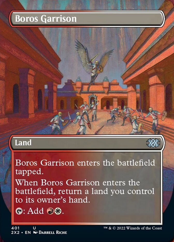 Boros Garrison (Borderless Alternate Art) [Double Masters 2022] | Tacoma Games