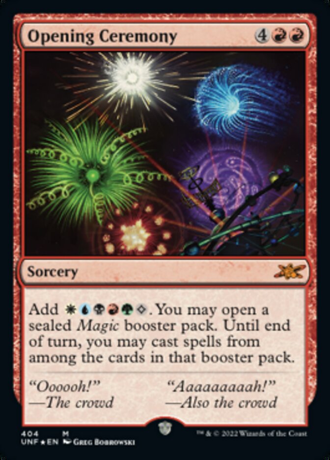 Opening Ceremony (Galaxy Foil) [Unfinity] | Tacoma Games