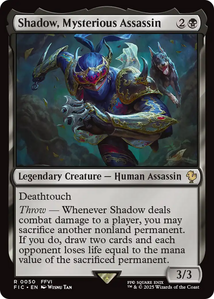 Shadow, Mysterious Assassin [FINAL FANTASY Commander] | Tacoma Games