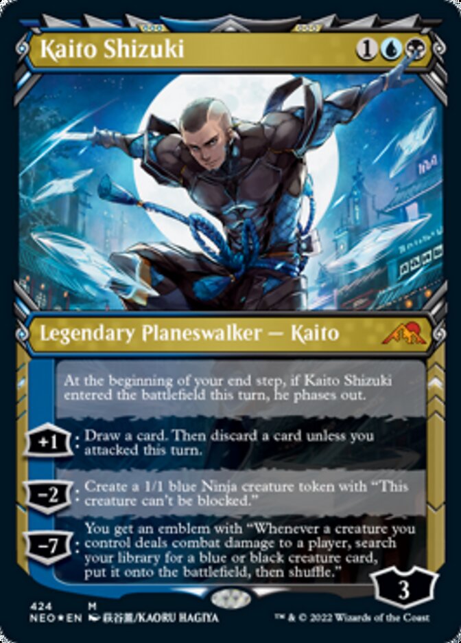 Kaito Shizuki (Showcase) (Foil Etched) [Kamigawa: Neon Dynasty] | Tacoma Games