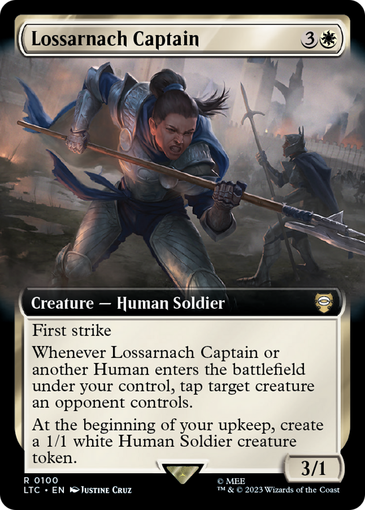 Lossarnach Captain (Extended Art) [The Lord of the Rings: Tales of Middle-Earth Commander] | Tacoma Games