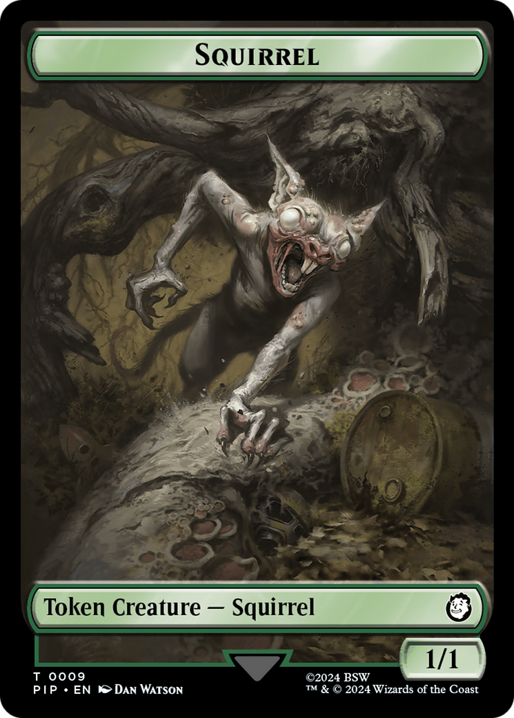 Junk // Squirrel Double-Sided Token [Fallout Tokens] | Tacoma Games