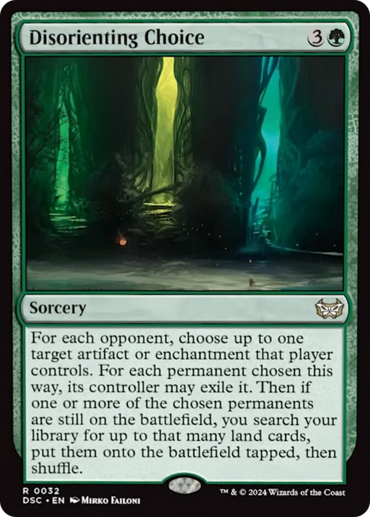 Disorienting Choice (Extended Art) [Duskmourn: House of Horror Commander] | Tacoma Games