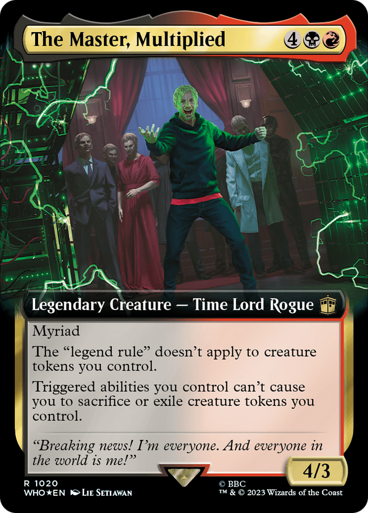 The Master, Multiplied (Extended Art) (Surge Foil) [Doctor Who] | Tacoma Games