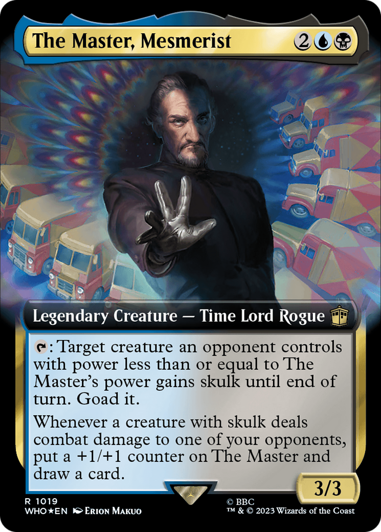 The Master, Mesmerist (Extended Art) (Surge Foil) [Doctor Who] | Tacoma Games