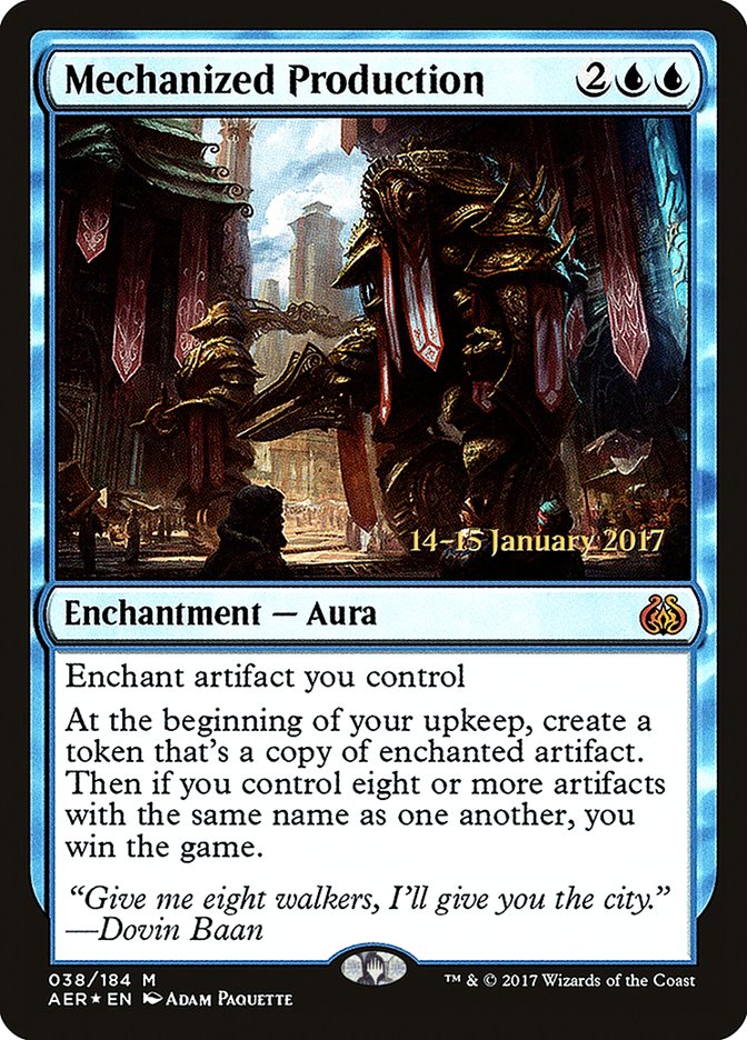 Mechanized Production [Aether Revolt Prerelease Promos] | Tacoma Games