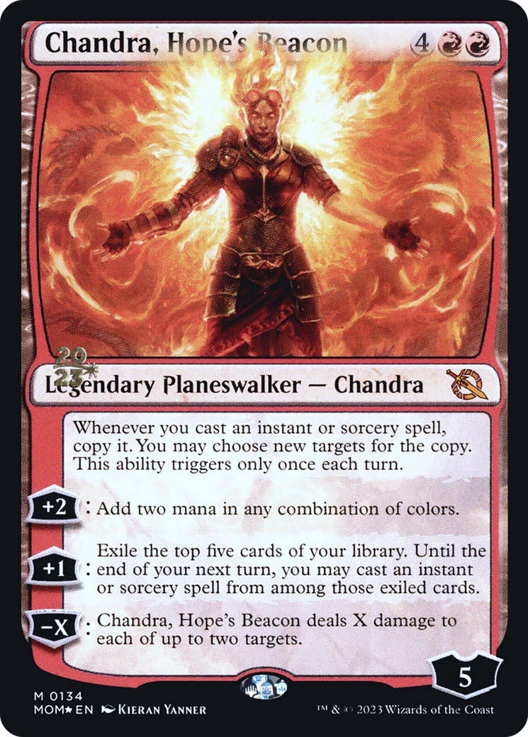 Chandra, Hope's Beacon [March of the Machine Prerelease Promos] | Tacoma Games