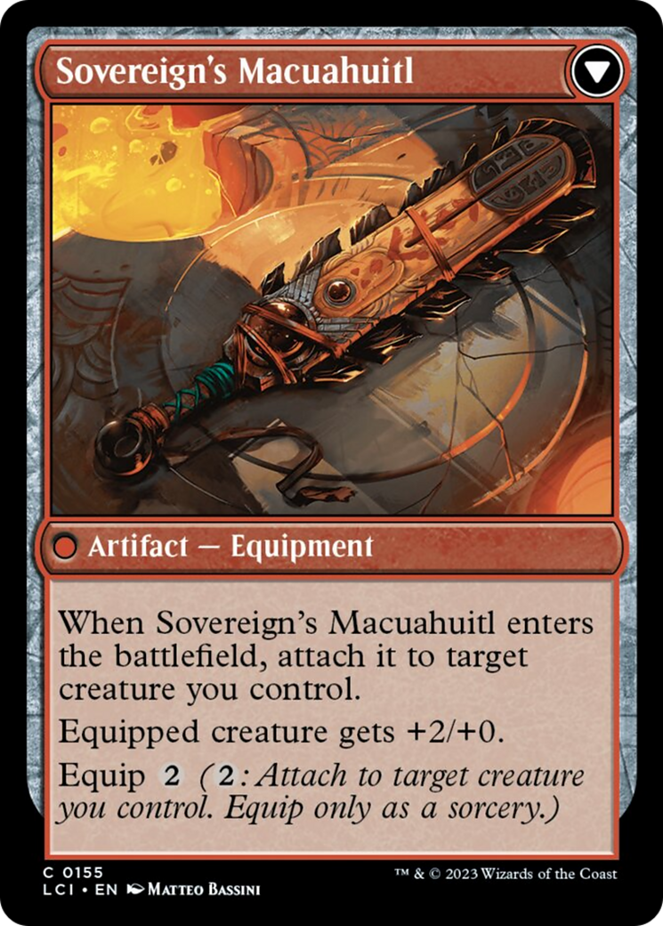 Idol of the Deep King // Sovereign's Macuahuitl [The Lost Caverns of Ixalan] | Tacoma Games