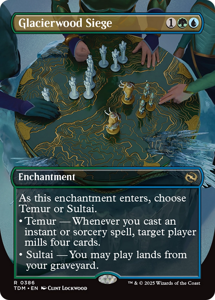 Glacierwood Siege (Borderless) [Tarkir: Dragonstorm] | Tacoma Games