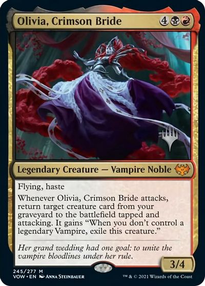 Olivia, Crimson Bride (Promo Pack) [Innistrad: Crimson Vow Promos] | Tacoma Games