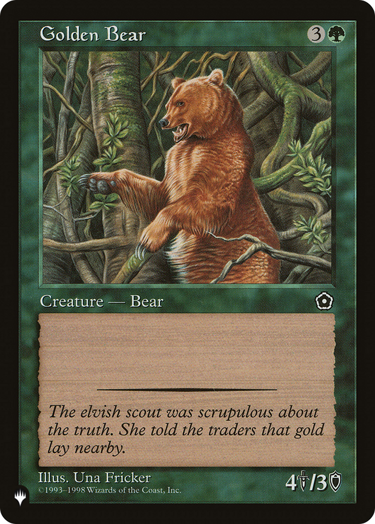 Golden Bear [The List Reprints] | Tacoma Games