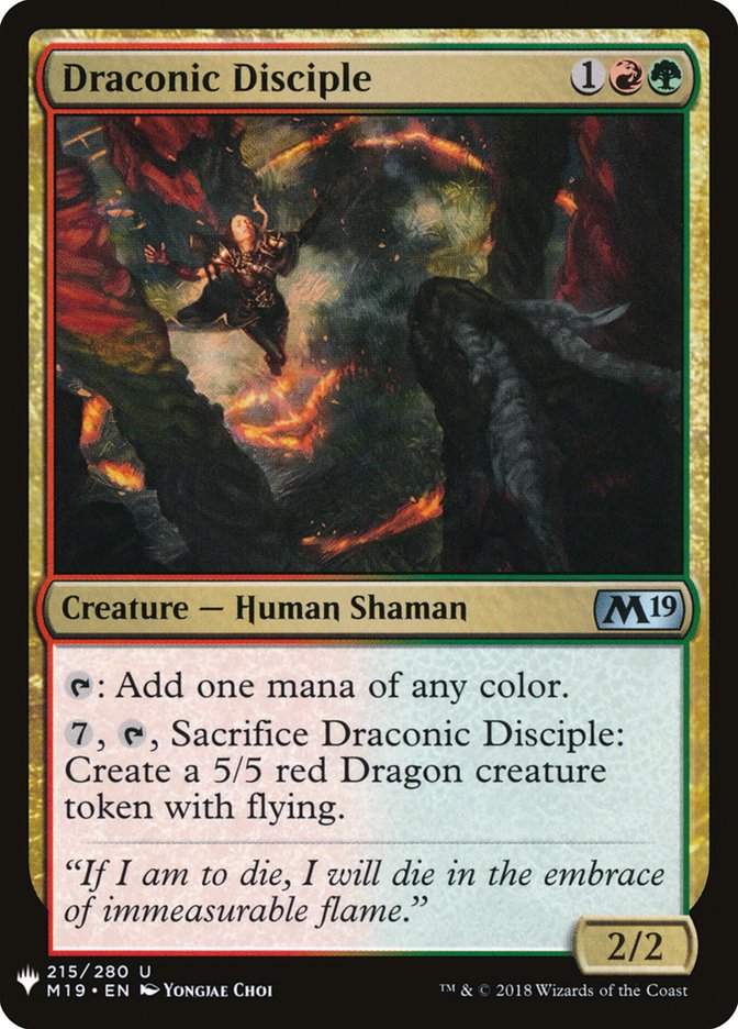 Draconic Disciple [Mystery Booster] | Tacoma Games