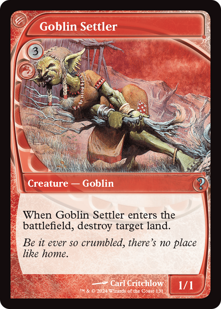 Goblin Settler (Future Sight) [Mystery Booster 2] | Tacoma Games