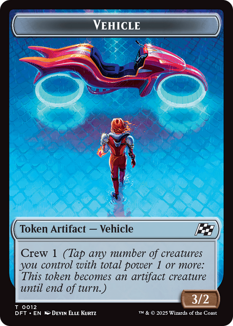 Vehicle // Pilot Double-Sided Token [Aetherdrift Tokens] | Tacoma Games