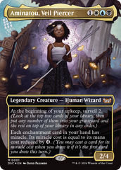 Aminatou, Veil Piercer (Borderless) [Duskmourn: House of Horror Commander] | Tacoma Games