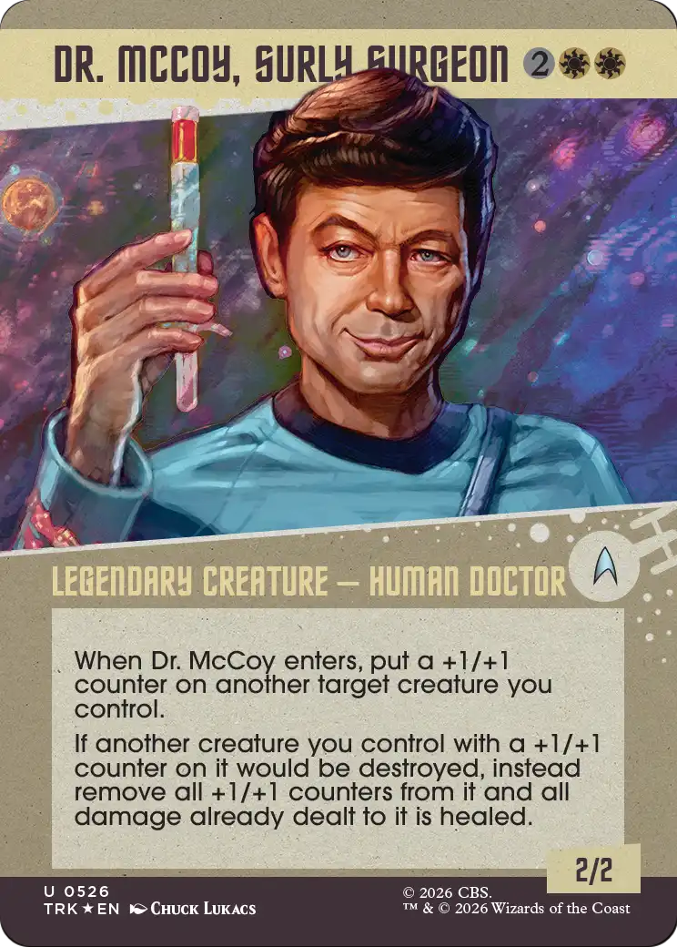 Dr. McCoy, Surly Surgeon (Showcase) (Surge Foil) [Star Trek] | Tacoma Games