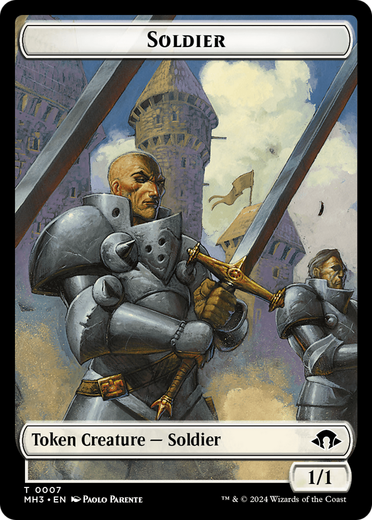 Phyrexian Germ // Soldier Double-Sided Token [Modern Horizons 3 Tokens] | Tacoma Games