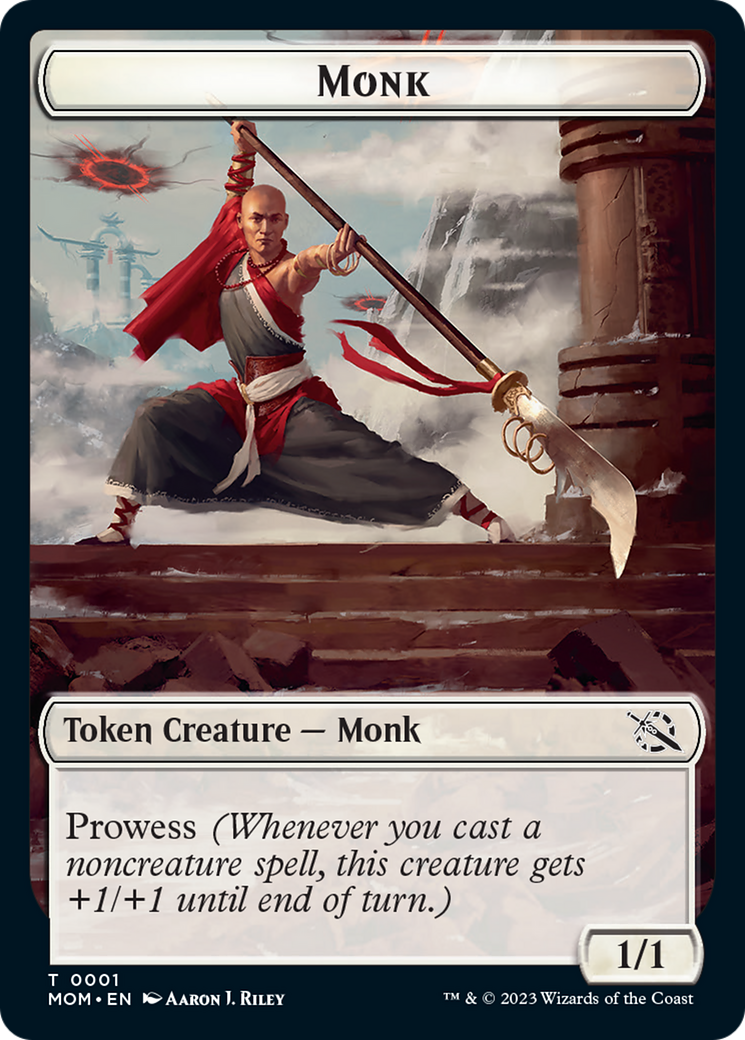 Monk // Kraken Double-Sided Token [March of the Machine Tokens] | Tacoma Games