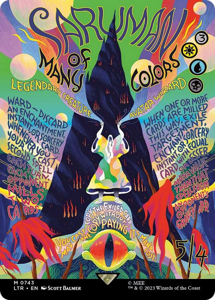 Saruman of Many Colors (Borderless Poster) [The Lord of the Rings: Tales of Middle-Earth] | Tacoma Games